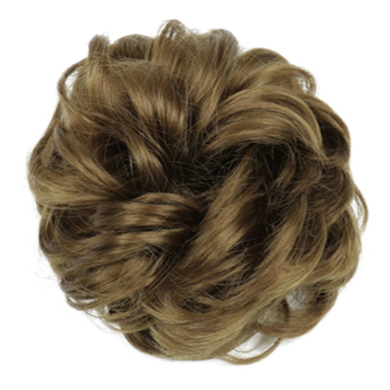 Fábrica al por mayor europea y americana peluca pelo banda desordenado personalidad flor corsé mullido perezoso Pelo Rizado bola cabeza