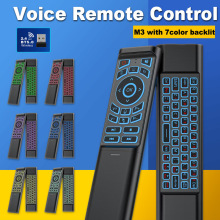 跨境M3双模背光遥控器2.4G&BT空中飞鼠红外学习功能无线键盘批发