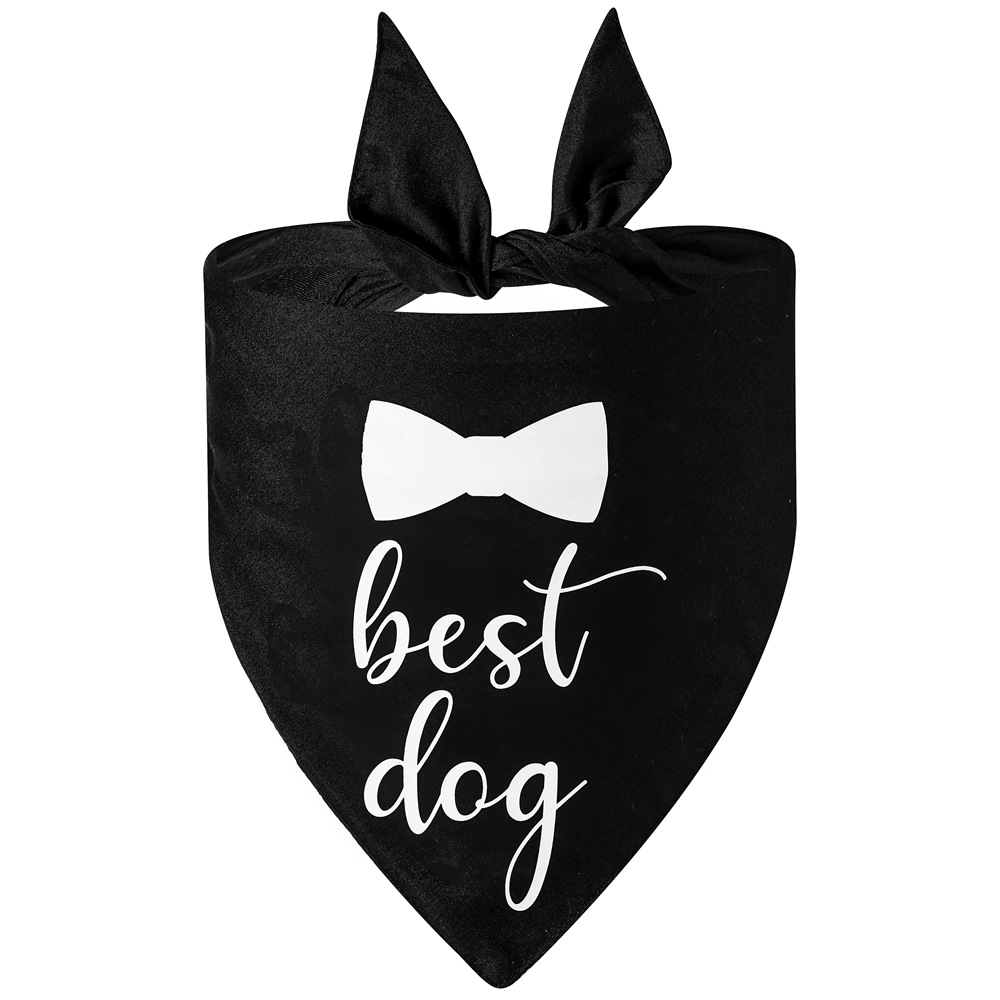 Fabricante en stock transfronterizo exclusivo para Amazon popular boda mascota triángulo toalla mascota bufanda perro triángulo toalla
