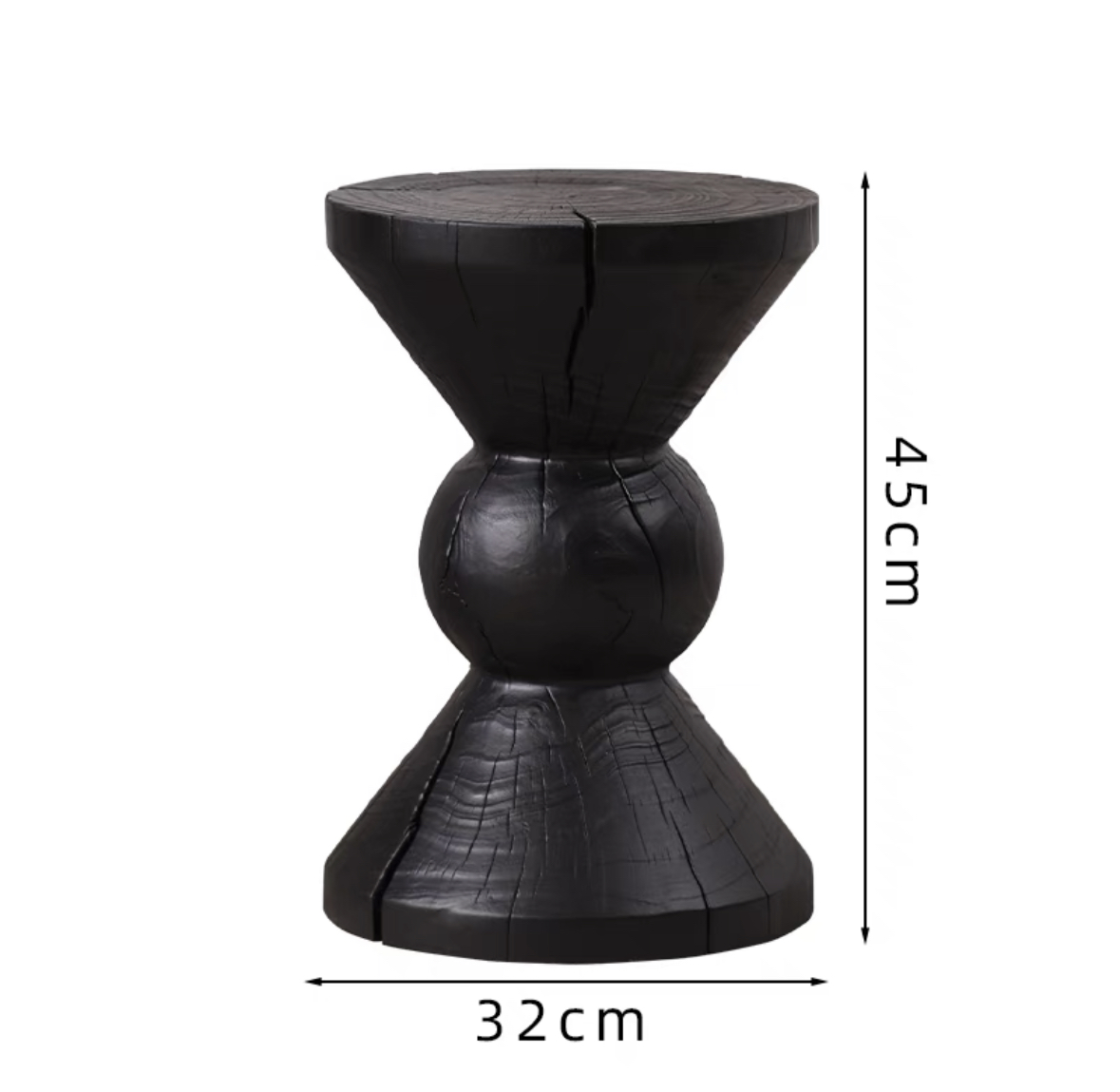 Taburetes de madera de tronco de alojamiento nórdico taburetes de madera maciza taburetes de asiento taburetes de madera maciza