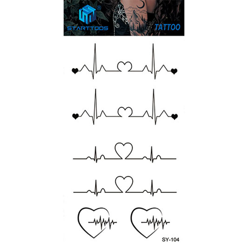 Spot mayorista transfronterizo dulce y simple viento tatuaje de dedo moda cool tatuaje desechable tendencia