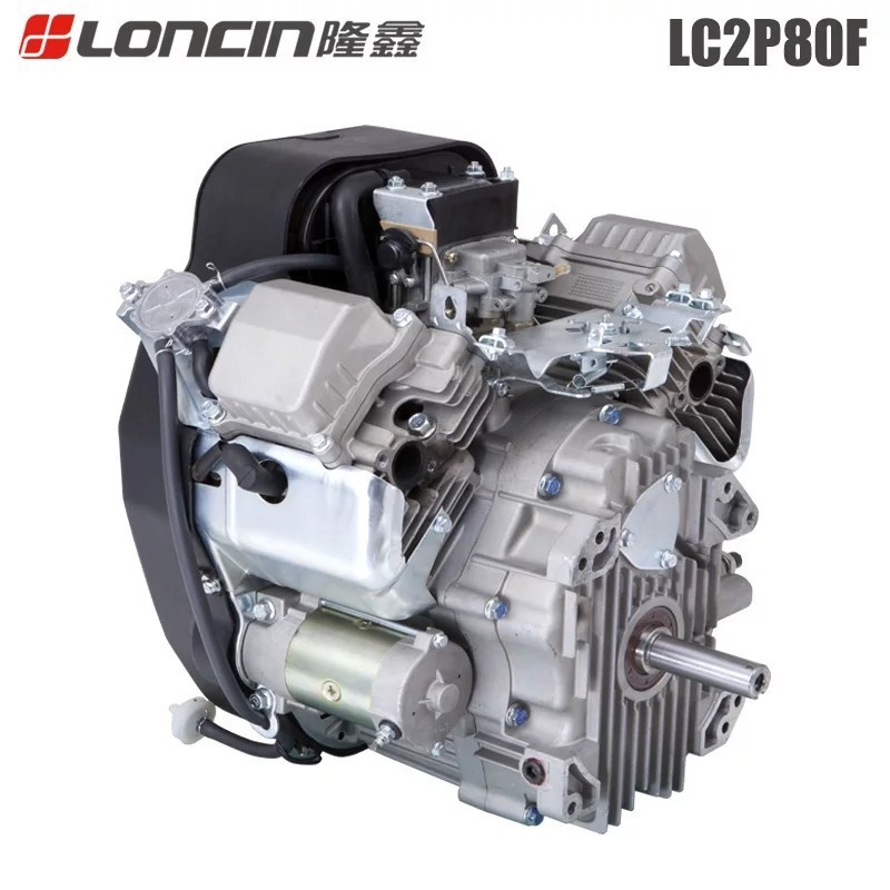 Longxin 2P80F dual-cylinder 25 horsepower 764cc vertical axis gasoline engine dual-cylinder lawn car for lotus root digging machine