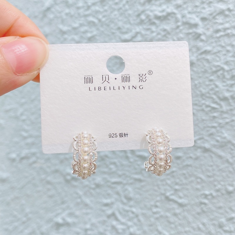 Liyin/Libeliying 金メッキシリーズフラワーインレイ多用途高品質気質トレンディファッション絶妙なイヤリング|undefined