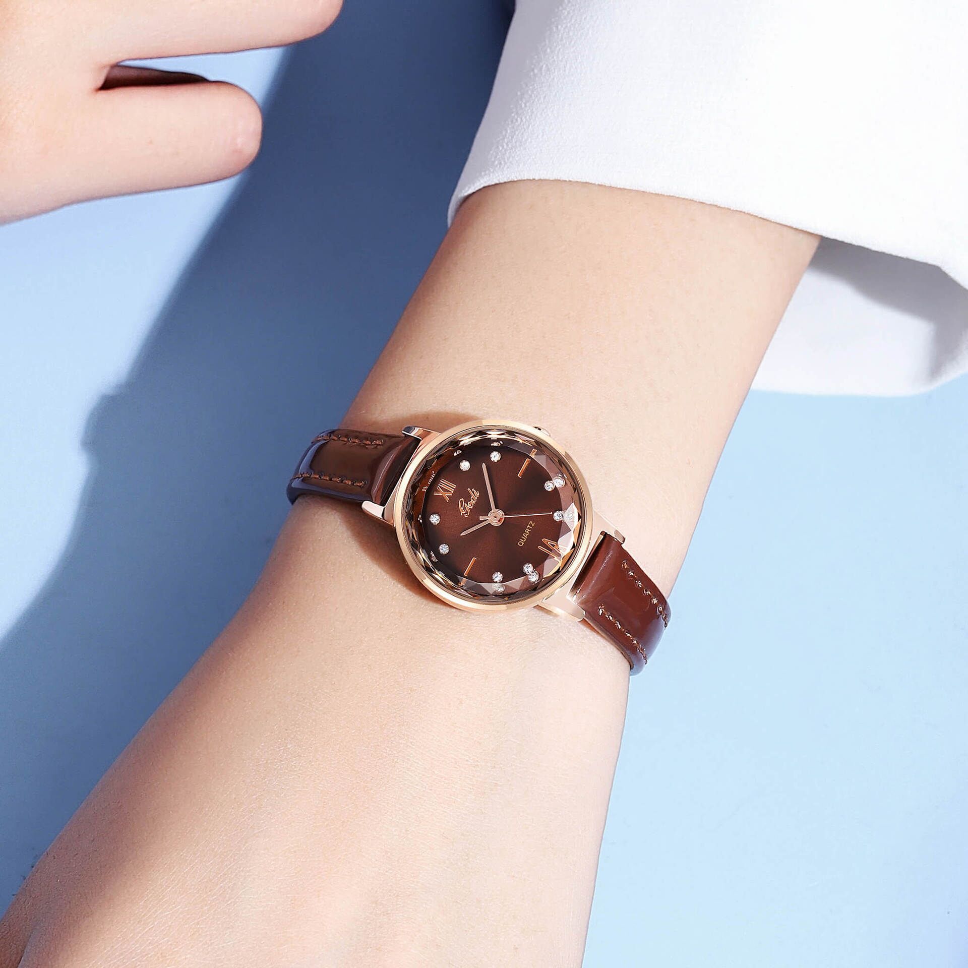 Exquisite Women's Quartz Watch Gedi Diamond Cut Waterproof Niche_voghion.com