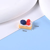 Small resin, cream food play, handle with accessories, handmade, bread