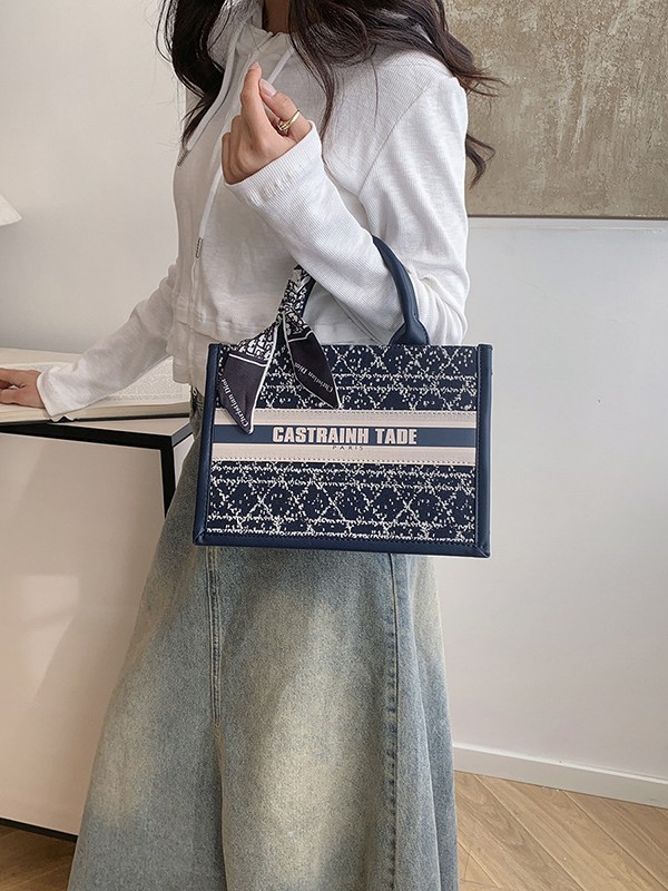 Bolsos de celebridades de Internet para damas 2025 nuevo bolso portátil de moda Bolso de compras de gran capacidad para viajes diarios