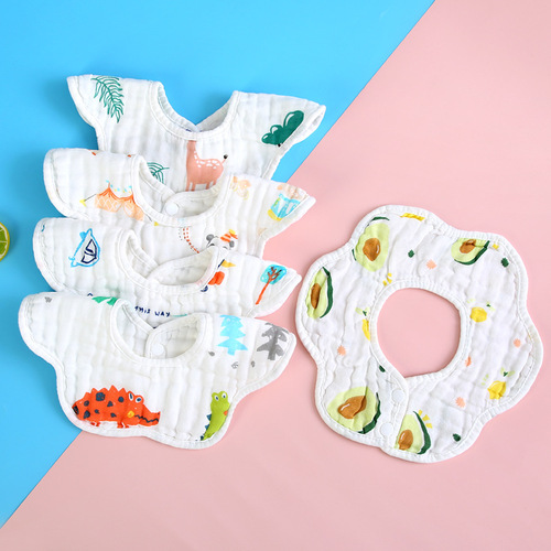 Slobber napkin baby type a cotton 360 degree supplies baby bib bib gauze slobber pocket baby slobber scarf