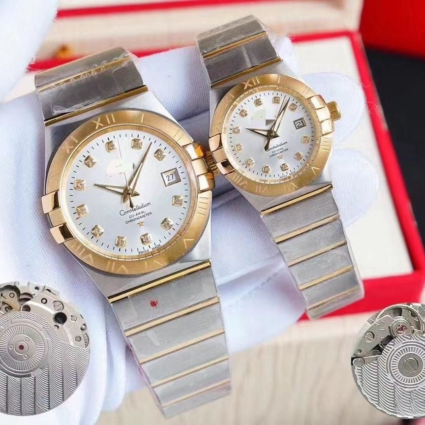 Double Eagle Series Constellation Fully Automatic Mechanical Watch Business Watch Steel Belt Men's and Women's Couple Watches Waterproof Watches Dropshipping