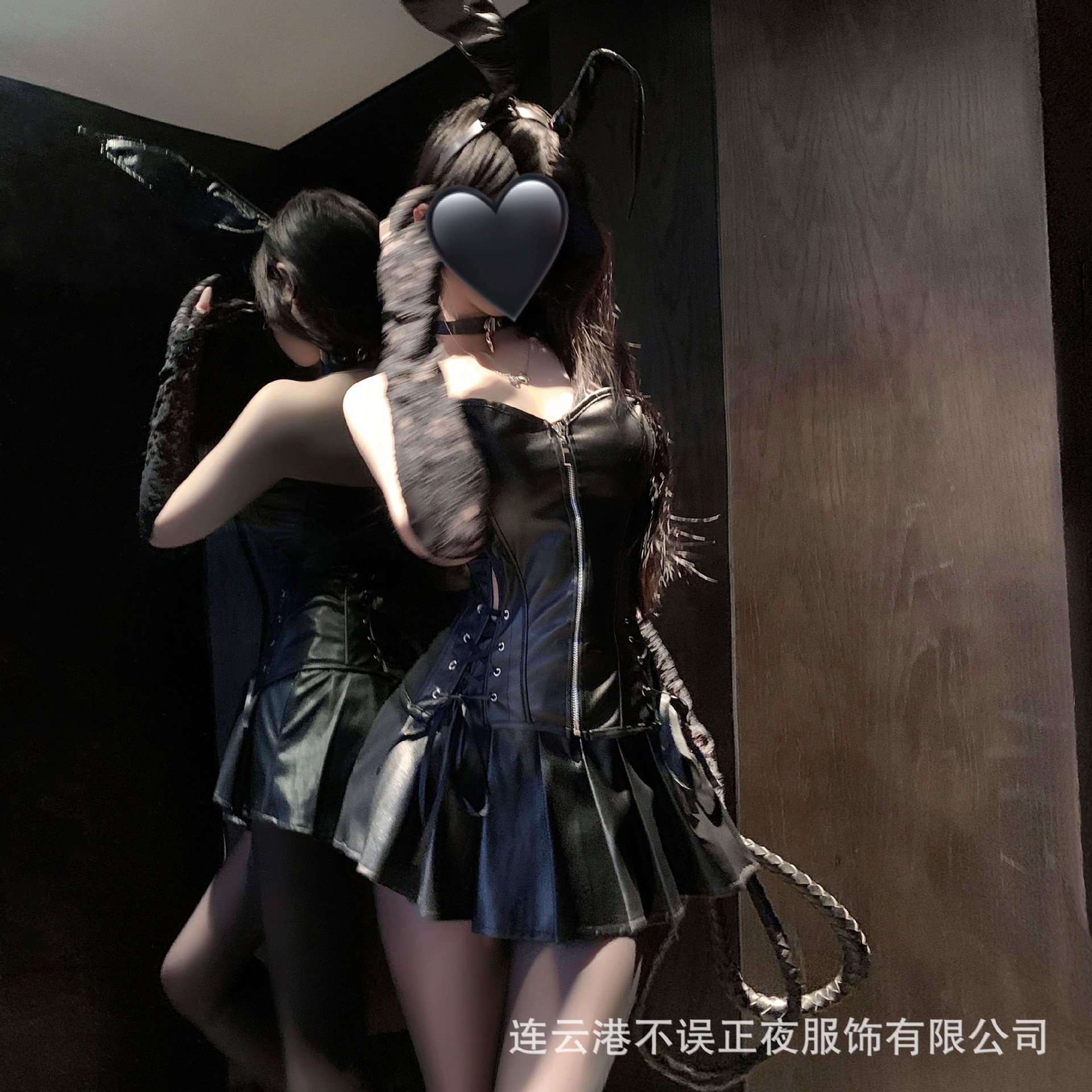 Lianyungang is not mistaken for night sex underwear sexy patent leather temptation suit pure desire clothes qqny fun uniform for women