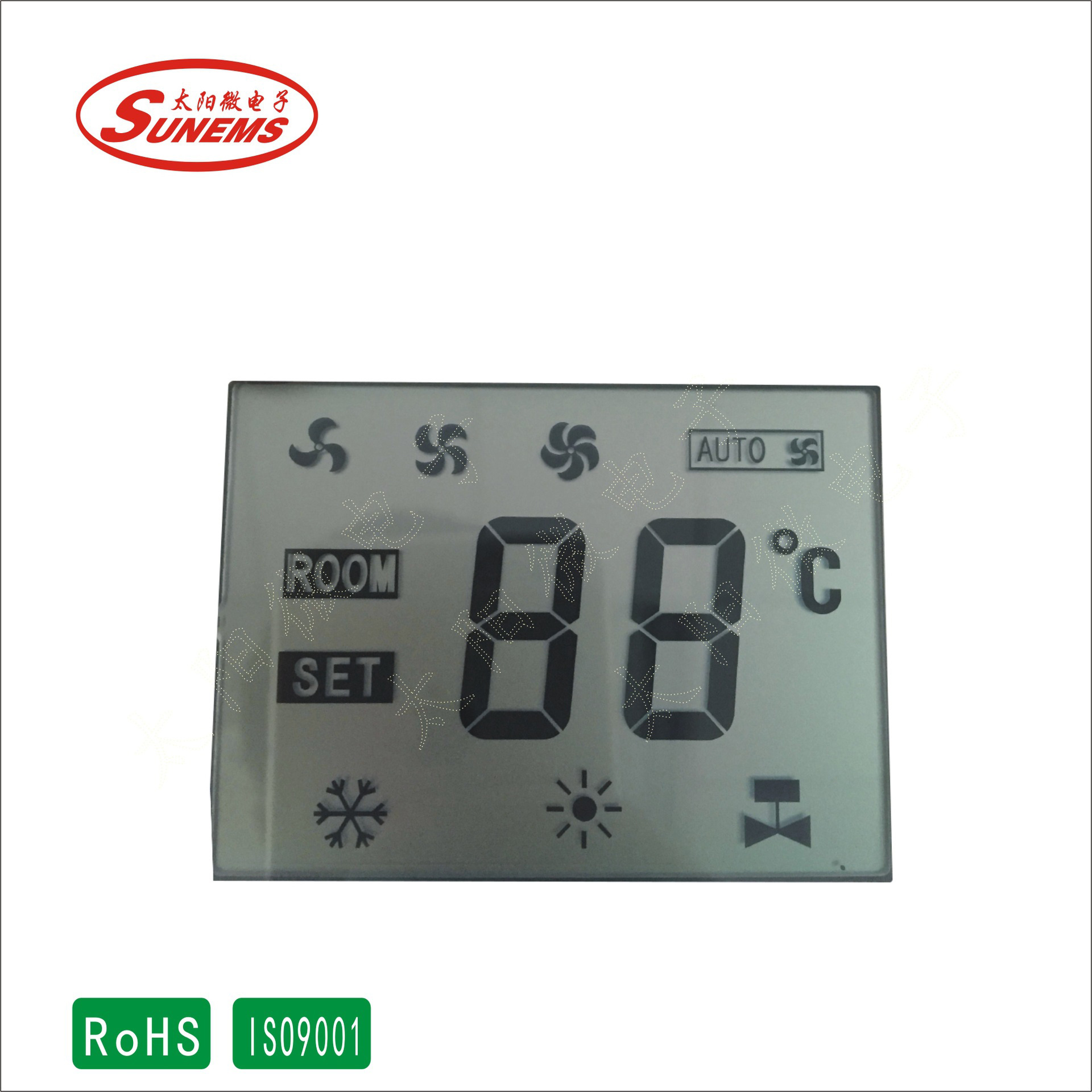 生产LCD段码屏 订 制液晶显示段码屏 小家电显示屏可配LED背光源.