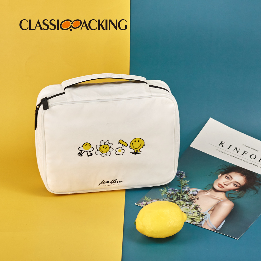 Nueva bolsa cosmética de gran capacidad del fabricante, almacenamiento portátil, bolsa de lavado de viaje plegable, LOGOTIPO