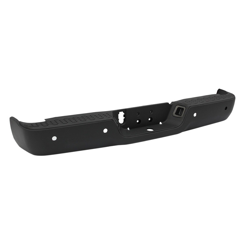 Adecuado para el parachoques trasero de Dodge Ram1500 2009-2018, modelo original Ram en color negro con orificio para radar.