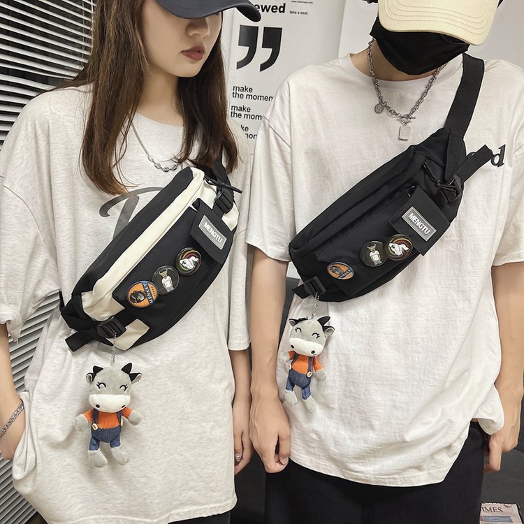 Small Nylon Letter Streetwear Square Zipper Crossbody Bag display picture 62