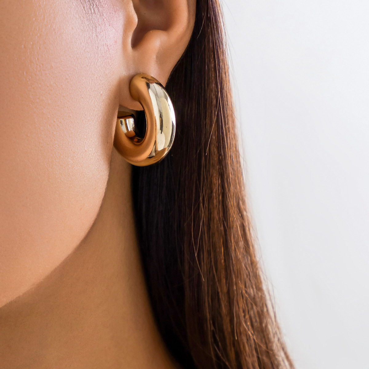 9g Weight Alloy Ear Needle Material Ear Cuffs, Ear Studs Classification 1 Set, 1 Pair Quantity Casual, Street Occasion CCB, Alloy Material Geometric Pattern All Seasons Season Women's Gender Polished Finish Plating Design Retro, Commute Style 1 Set 1 Pair Retro Commute Geometric Plating CCB Alloy Ear Cuffs Ear Studs 7