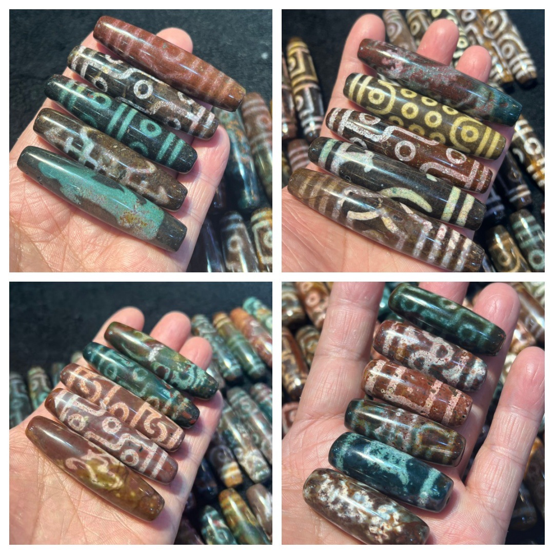 Wholesale source of Xiangxiong agate dzi beads, complete with vintage antiquing craftsmanship and patterns, loose beads and matching beads for DIY.