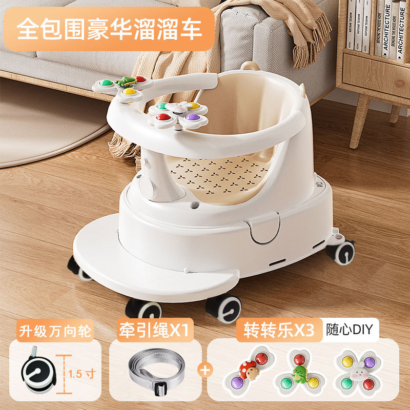 Asiento de baño para bebés, anticaídas, para aprender a sentarse, bañera con taburete antideslizante, reclinable, soporta al niño en la bañera, con sensor de temperatura