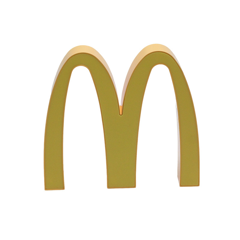 Luz de noche de atracción creativa en línea m recuerde la lámpara de McDonald recargable dormitorio cama de cama de pared lámpara de decoración del hogar m lámpara