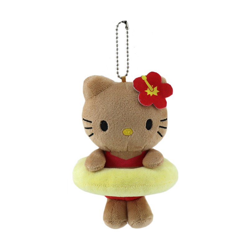 国境を越えた新製品ハワイ黒皮kittyは卵黄兄のキーホルダー卵黄兄のぬいぐるみのストラップになった|undefined