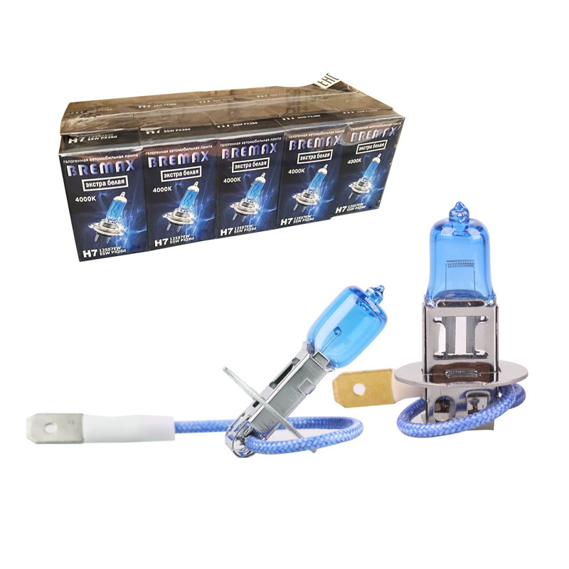 Автомобильные противотуманные фары H3, сверхъяркий ультрабелый свет, 55W/100W, высококачественные галогенные лампы для экспорта, улучшающие освещение, галогенные лампы на основе вольфрама.