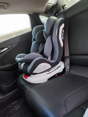 Car child safety seat: 360 Rotation Simple Portable