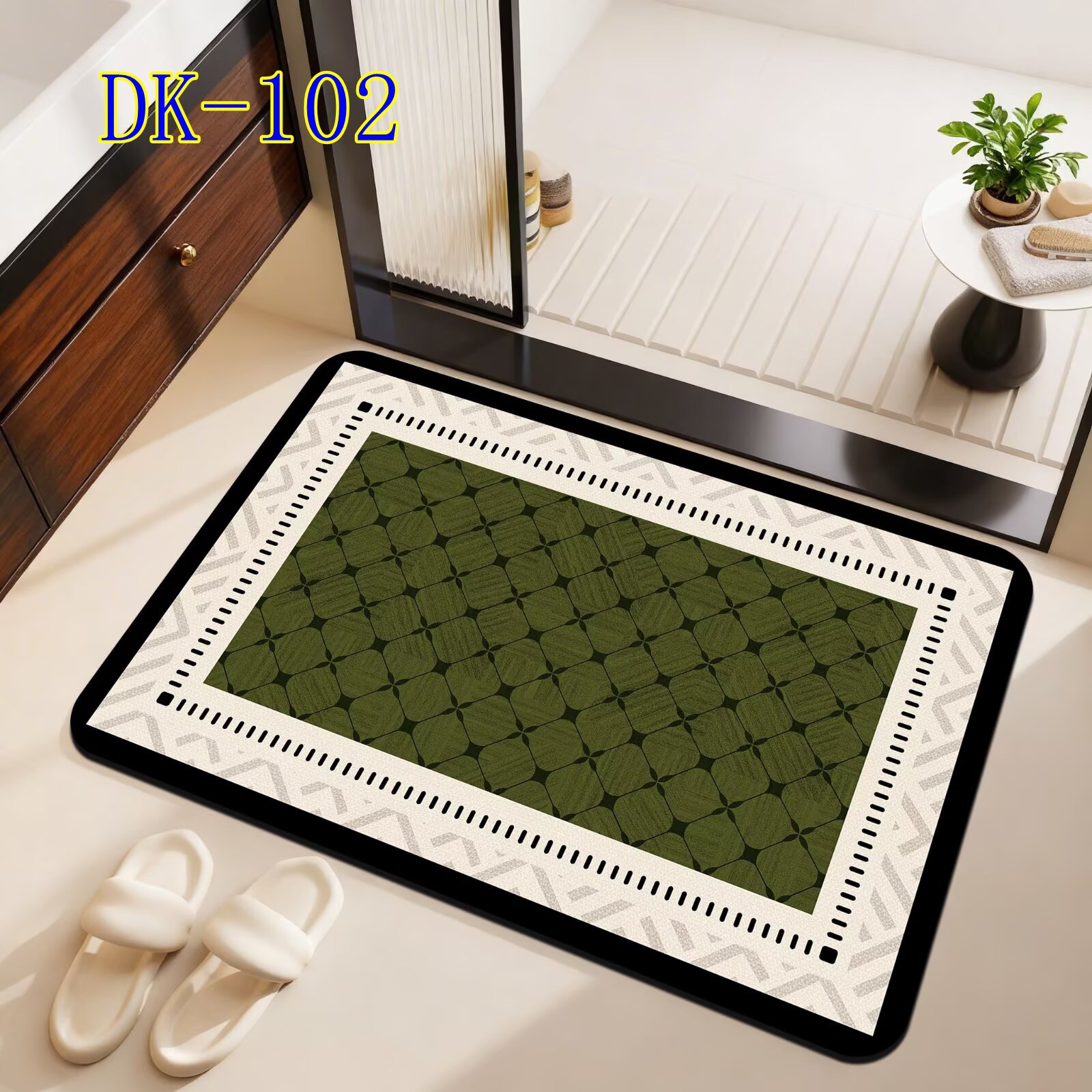 Luxe diatomiet mat antislip en sneldrogend voor in de badkamer_voghion.com