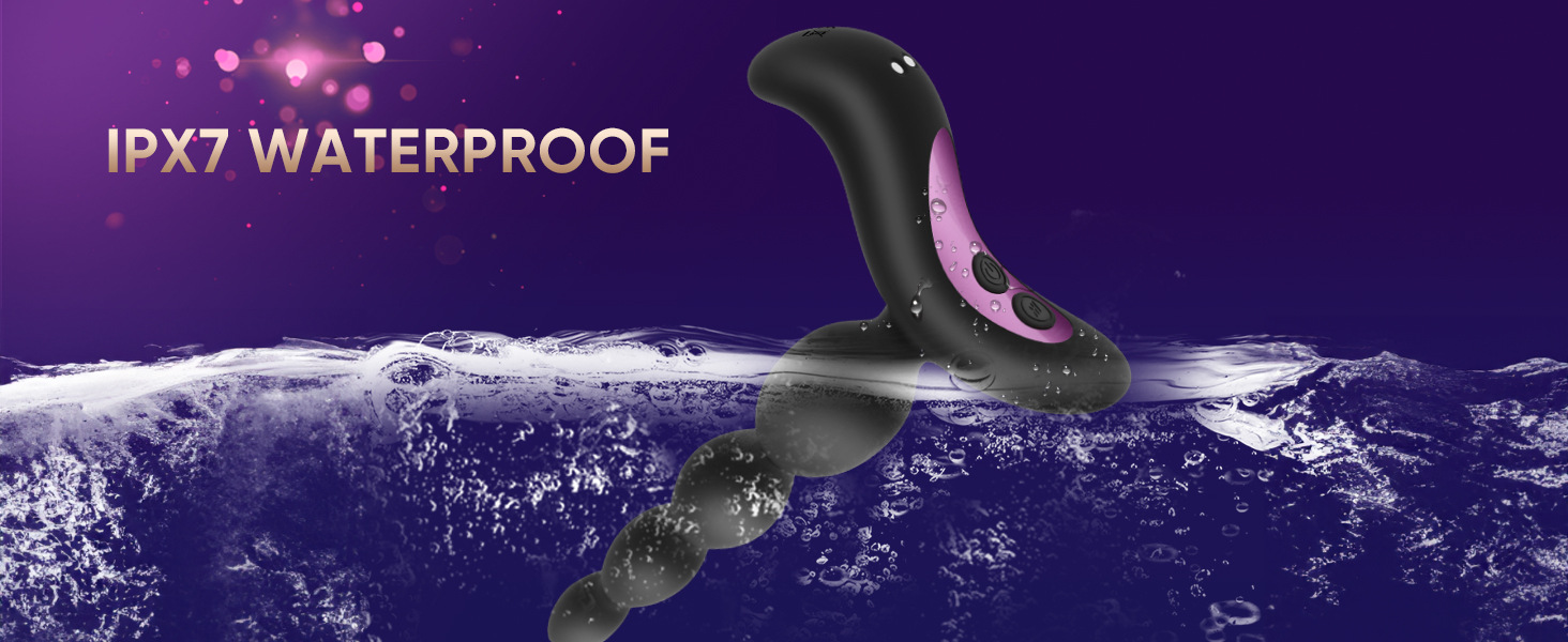 Rechargeable Vibrating Anal Plug with 10 Frequencies, Silicone, Black — detail image 11
