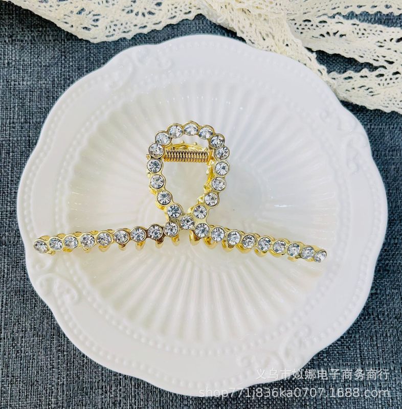 韓国式の新型ファッションの合金メッキの後頭部のクリップの気質のファッションの大きいサイズの女性のサメのクリップのクリップ|undefined