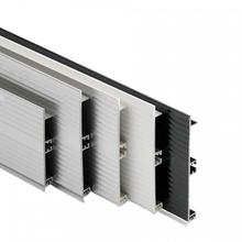 踢脚线pvc塑料厨房橱柜挡水条下挡板卡扣式踢脚板波纹型遮丑装饰