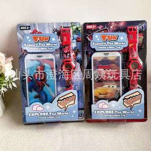 Cross-Border Children's Cartoon Watch + Light Music Set Cute Ice and Snow Boys and Girls Watch Educational Toys Wholesale
