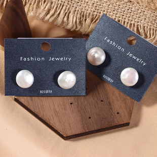 A Variety of Baroque Natural Pearl Earrings Niche Simple S925 Sterling Silver Factory Jewelry Wholesale