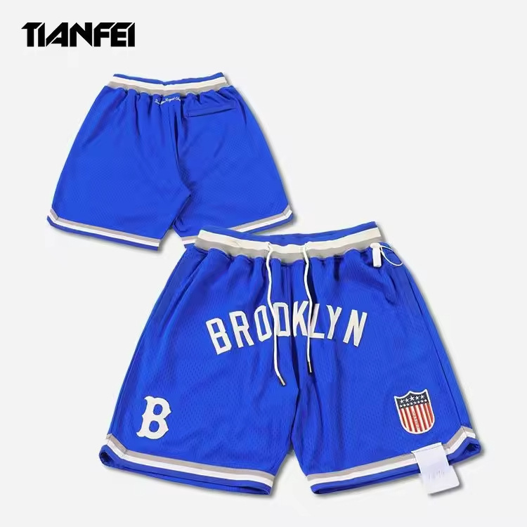 Tf Custom Embroidery Street Basketball Shorts Men Casual Design Sublimated Mesh Blue Fashion Shorts Tf Custom Embroidery Street Basketball Shorts Men Casual Design Sublimated Mesh Blue Fashion Shorts