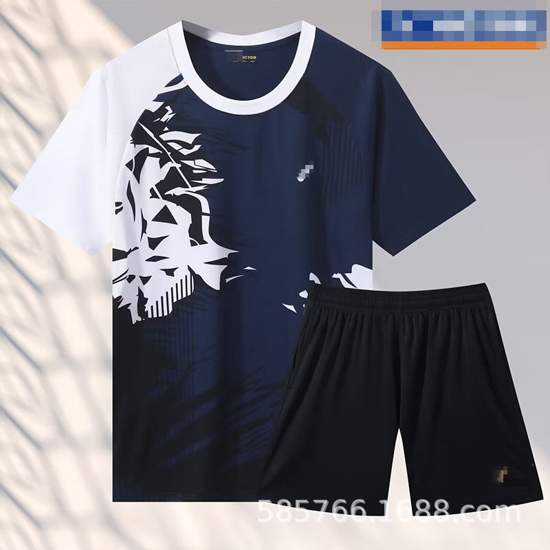 Badminton Sportswear for Men and Women, Quick-Drying T-Shirts, Summer Outdoor Sports and Leisure Suits, Quick-Drying Clothes, Fitness Clothes