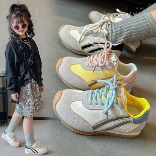 Girls' Moral Training Shoes, Kidsren's Sports Sneakers, 2025 Spring & Fall Running Shoes, Boys' Medium and Large Kidsren's Casual Shoes, Breathable