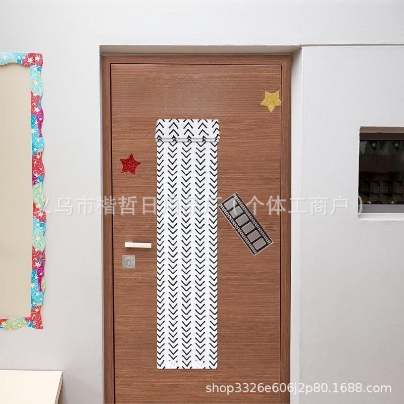 Classroom bedroom door and window cover Arrow curtain shading door curtain glass door and window cover shading curtain room decoration