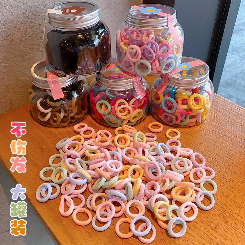 宝宝拇指发圈糖果色发饰高弹力头绳森系爱心发绳韩系百搭皮筋甜美|undefined