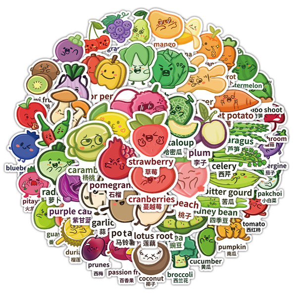 Genuine cartoon green sticker