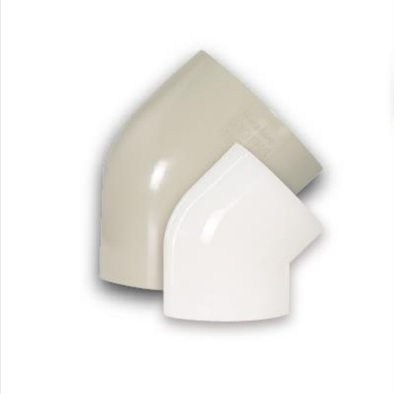 厂家直销热熔对焊pph45度弯头 pph对接式45°弯头 承插式PP角弯头