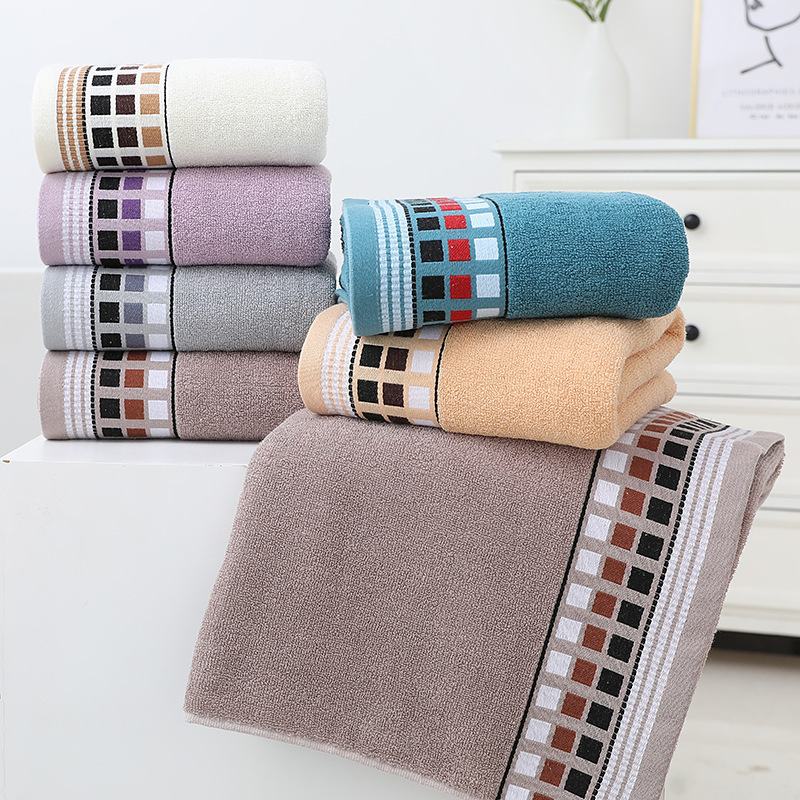 Bath towel men's and women's household pure cotton absorbent adult bath towel pure cotton quick-drying lint-free large towel men's