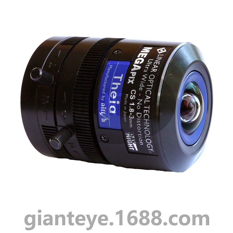美国 Theia SL183M 超广角变焦镜头 500万像素 手动光圈