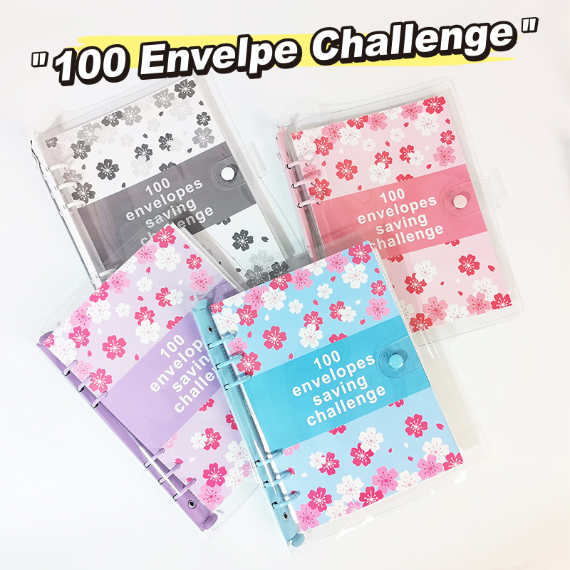 Amazon Explosions 100 Days Saving Challenge Loose-leaf Couple Saving Cash Envelope Budget Notebook