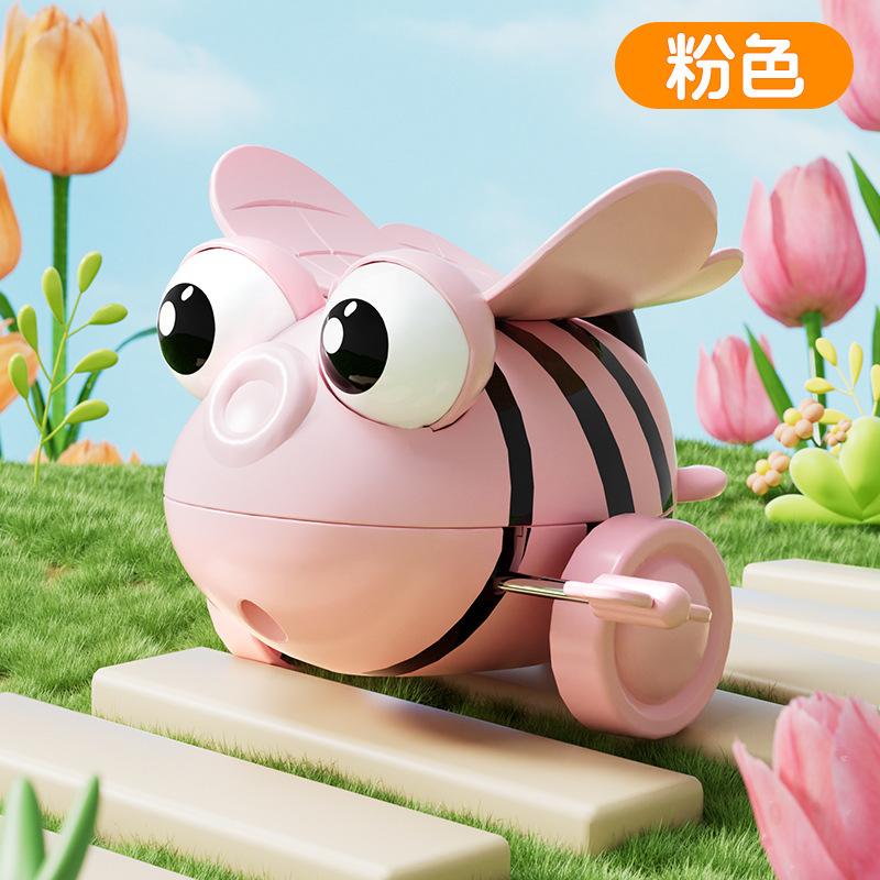 子供用ゼンマイ巻き蜂のおもちゃ、転がる蜂虫、赤ちゃん、早期教育、教育的でかわいい|undefined