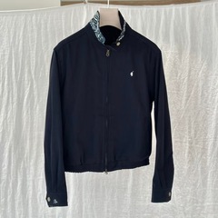 高品质/RL拉夫25新款老钱风小马刺绣夹克老干部翻领花纹外套拉链