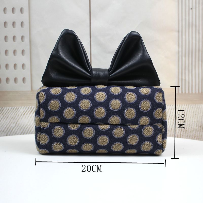 Car-Mounted Tissue Box, Hanging Style, Creative and High-End, Cute and Practical In-Car Tissue Holder with Doll Design