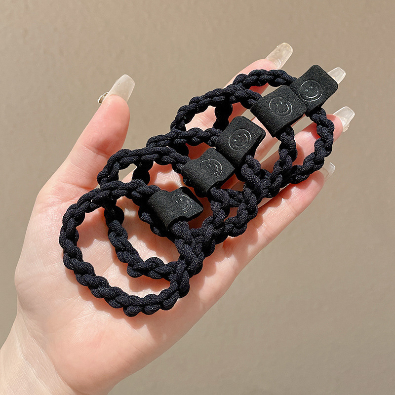 Lazo para el cabello de cola de caballo alto, goma de otoño e invierno simple, cuerda para la cabeza duradera de alta elasticidad, cuerda para el cabello para mujer, cuerda para el cabello, anillo para la cabeza de oso, accesorios para el cabello