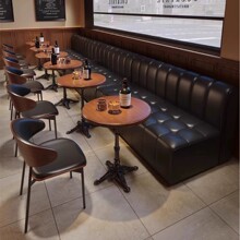 复古酒吧桌椅组合 工业风餐厅奶茶店咖啡厅桌椅一整套清吧桌椅餐