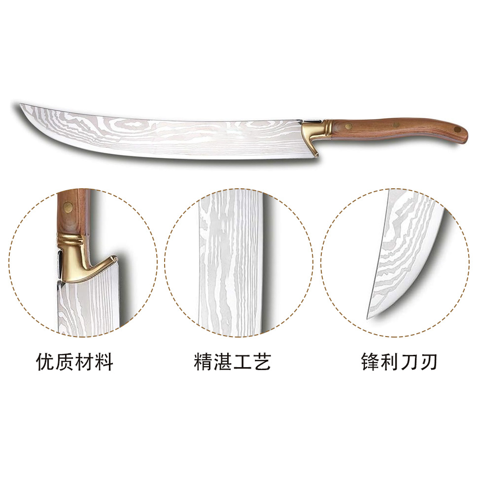 Nuevo cuchillo de champán ceremonial transfronterizo cuchillo de abertura de botellas de acero inoxidable cuchillo de champán sin hoja