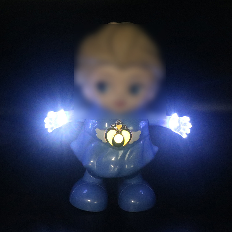 Tiktok misma eléctrica cantando bailando pequeña princesa música swing luz bailando robot chica regalo