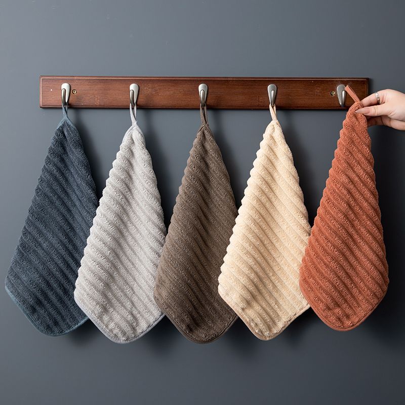Toallas pequeñas toallas suaves cuadradas colgantes absorción de agua secado rápido para niños y mujeres lindos toallas domésticas para inodoro