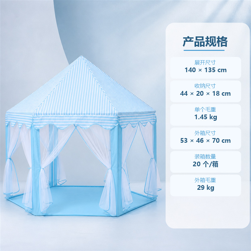 Tienda de Juegos Hexagonal Infantil de Poliéster para Interiores y Exteriores