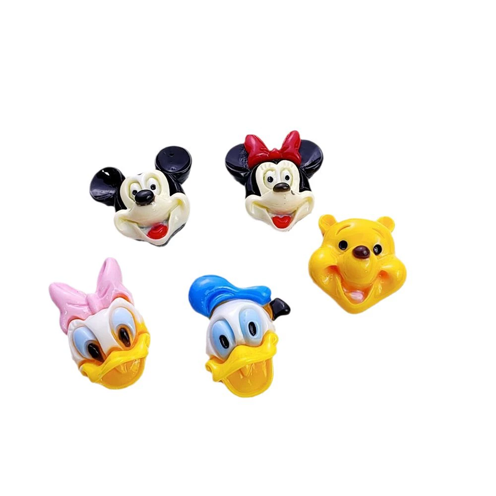 Cartoon cute cream accessories, phone case, hairgrip, hair accessory, pendant, with little bears, DIY